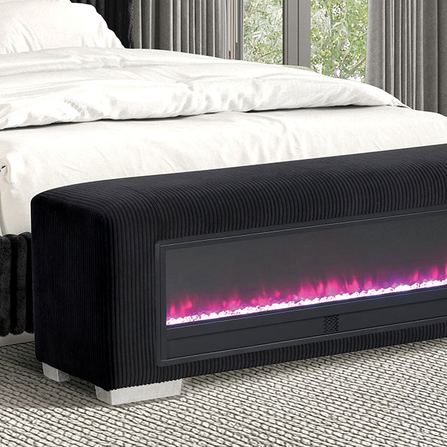 Elnath-Bench w/ Visual Crystal Fireplace