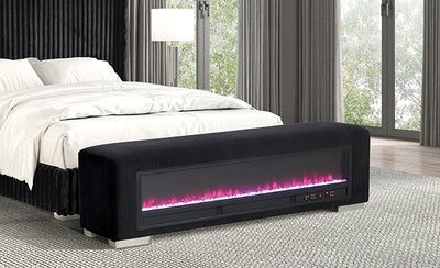Elnath-Bench w/ Visual Crystal Fireplace