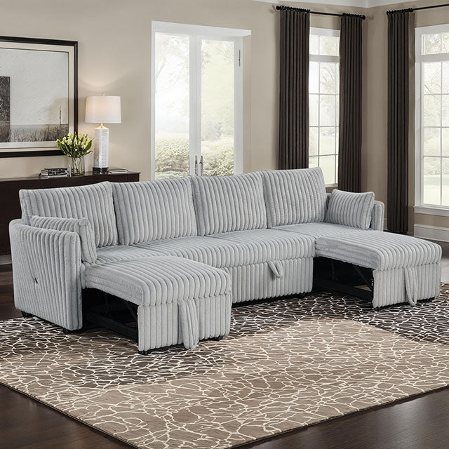 Denholme-U-Sectional w/ Pull Out