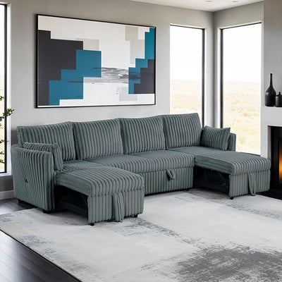 Denholme-U-Sectional w/ Pull Out