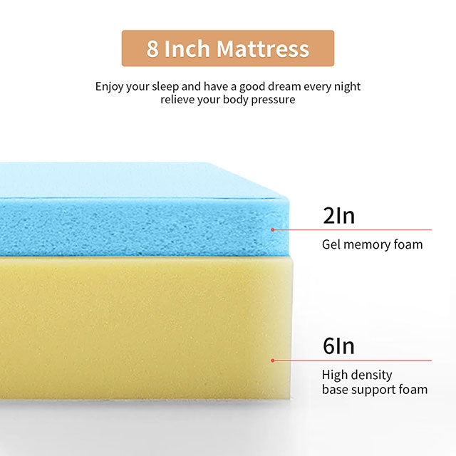 Artemisia-8" E.King Memory Foam Mattress