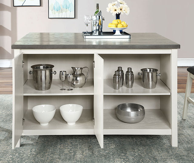 Heidelberg-4 Pc Counter Ht Table Set w/ Bench