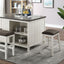 Heidelberg-4 Pc Counter Ht Table Set w/ Bench