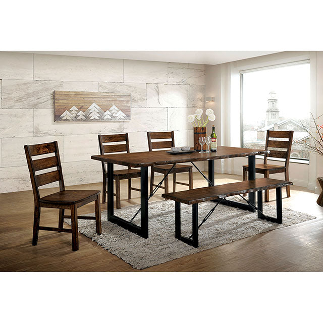 Dulce-6 Pc Dining Table Set w/ Bench