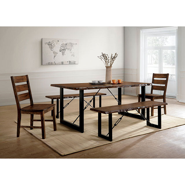 Dulce-6 Pc Dining Table Set w/ Bench