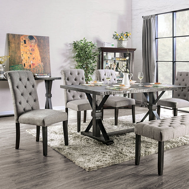 Alfred-6 Pc Dining Table Set w/ Bench