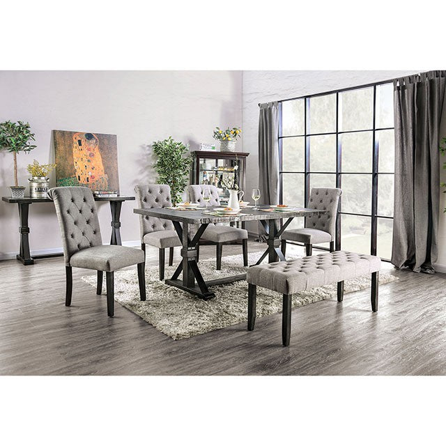 Alfred-6 Pc Dining Table Set w/ Bench