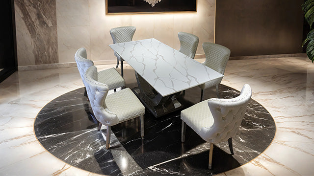 Portanova-7 Pc Dining Table Set