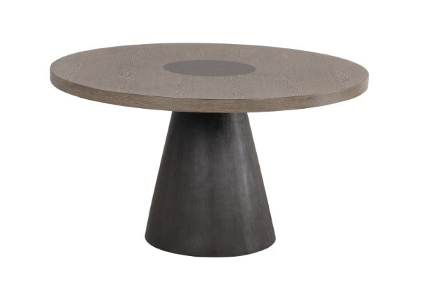 Broager-5 Pc Dining Table Set (Light Gray Caster Chairs)