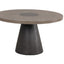 Broager-5 Pc Dining Table Set (White Caster Chairs)