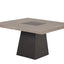 Broager-5 Pc Dining Table Set (White Swivel Chairs)