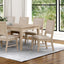 Sandnes-7 Pc Dining Table Set