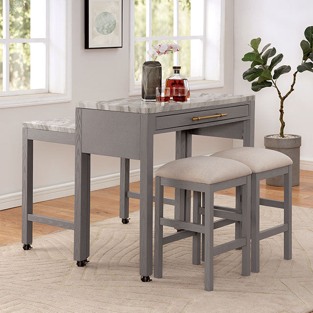 Whitehall-3 Pc Counter Ht Table Set