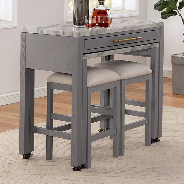 Whitehall-3 Pc Counter Ht Table Set