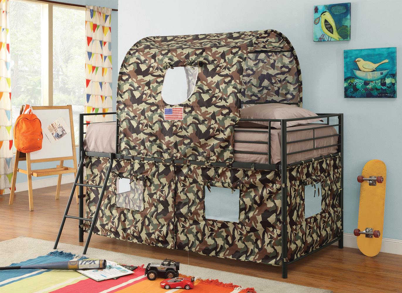 Camouflage - TWIN WORKSTATION LOFT BED