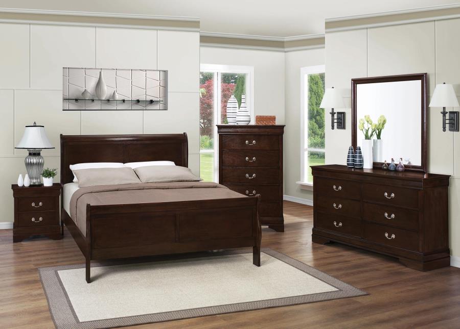 Louis Philippe - QUEEN BED 5 PC SET