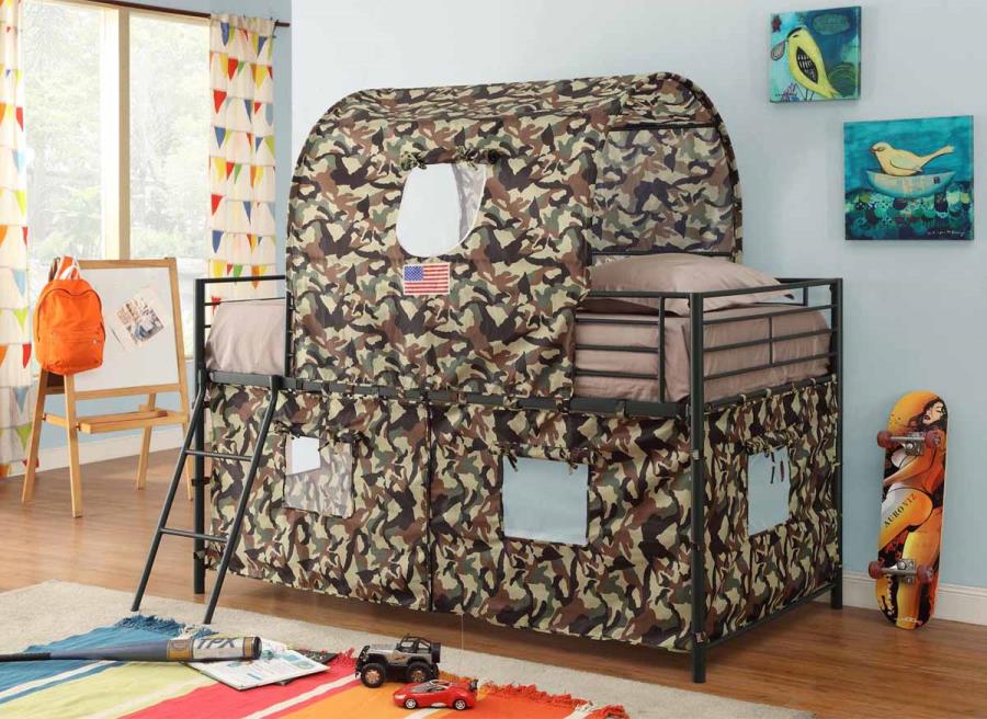 Camouflage - TWIN WORKSTATION LOFT BED